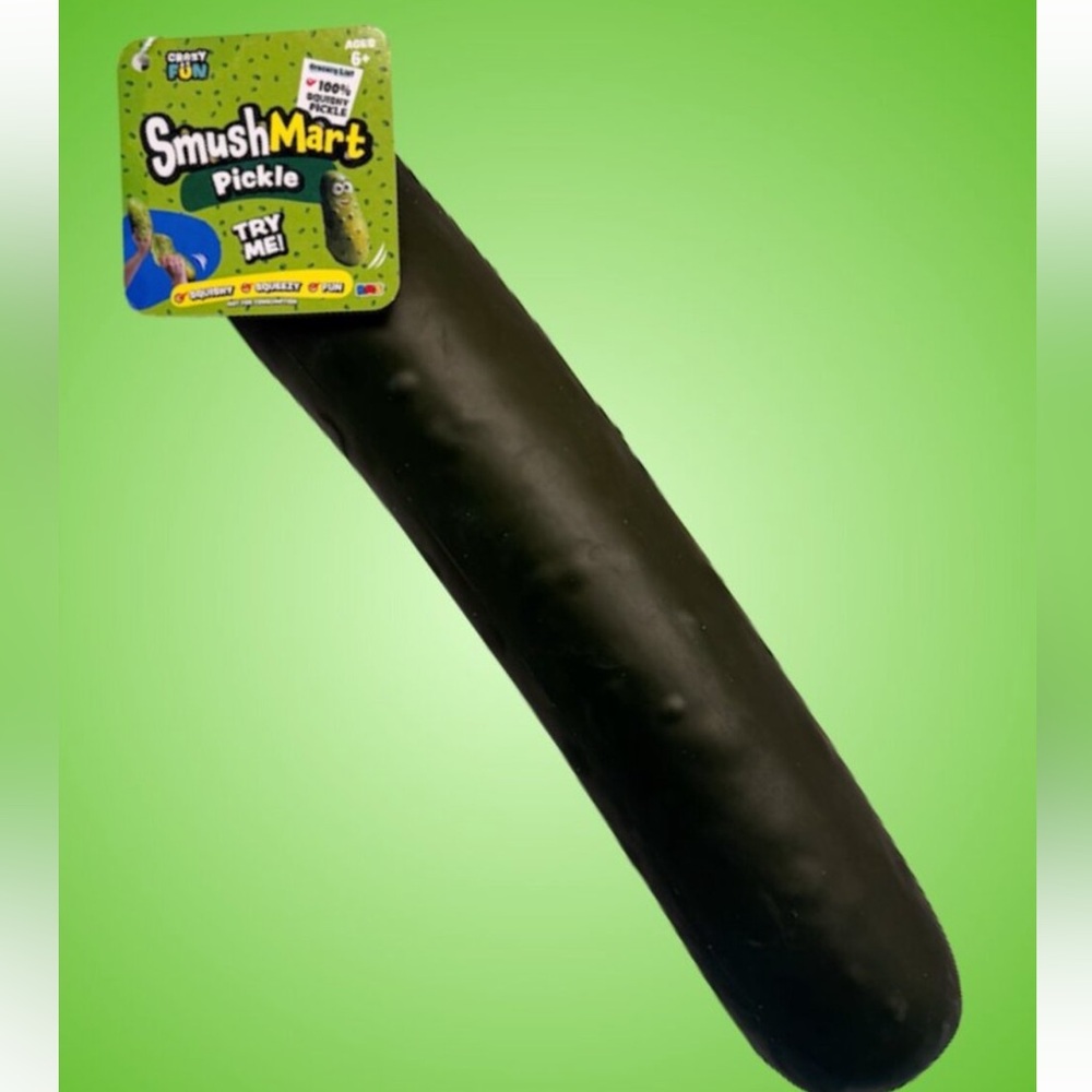 SmushMart Pickle viral Squishy Toy.